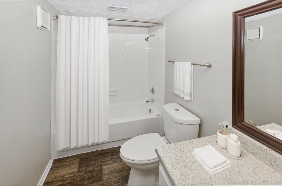 Model bathroom at Autumnwood, Arlington, TX, 76014