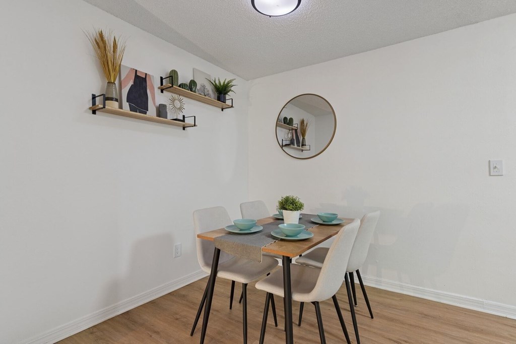 Model dining room at Northlake Apartments in Jacksonville, FL