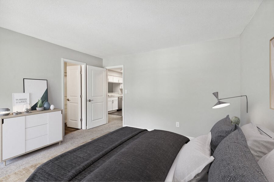 Model primary bedroom