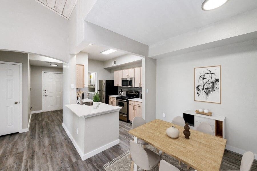 Model dining and kitchen