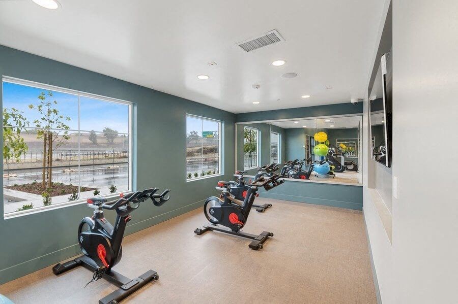 Fitness center with cardio equipment