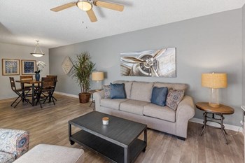 Model living room area