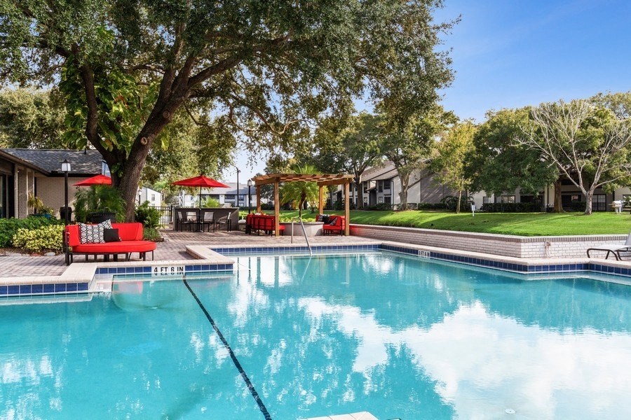 Resort style swimming pool