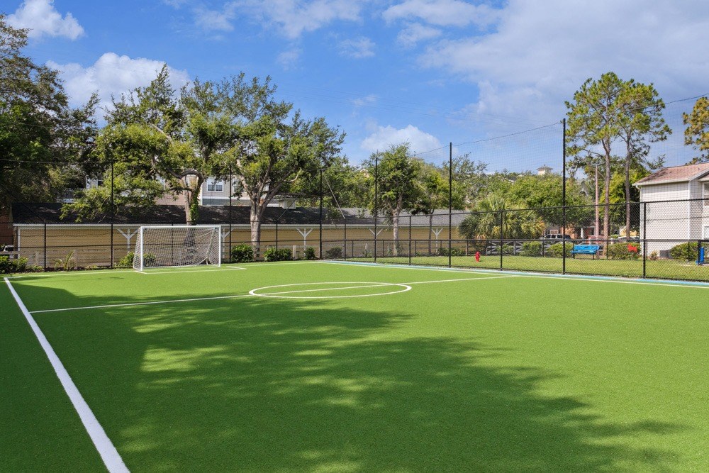 Soccer field at Retreat at Crosstown Apartments
