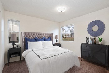 Model master bedroom