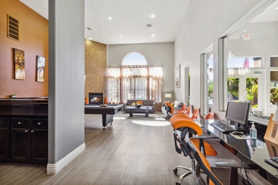 Community business center with computers