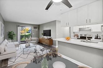 Model living room and kitchen - Photo Gallery