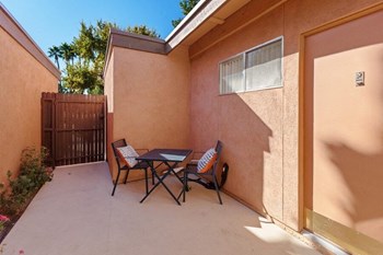 Model patio and Tucson inspired exterior