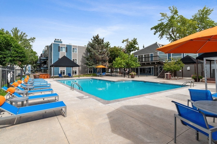 Resort style swimming pool