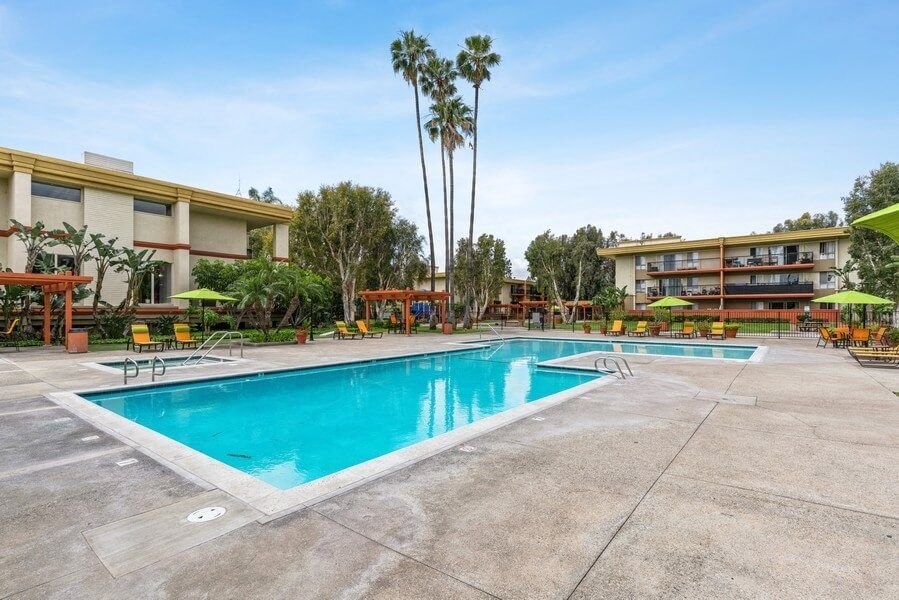 Resort style swimming pool