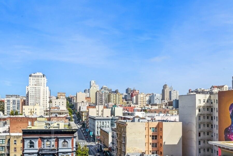 View of downtown SF