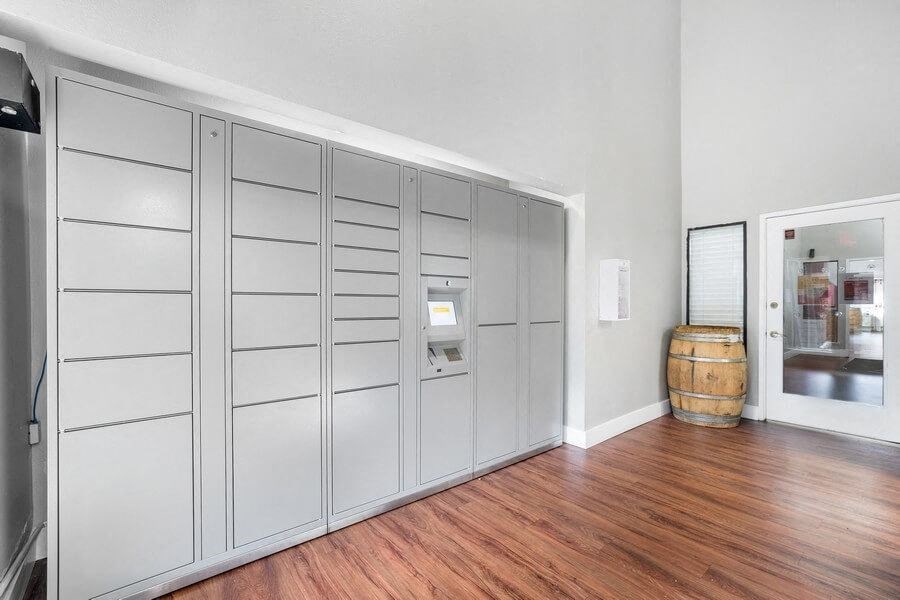 Package receiving lockers