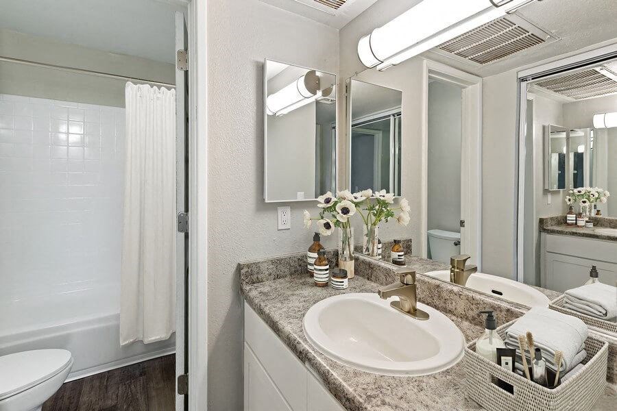 Model primary bathroom