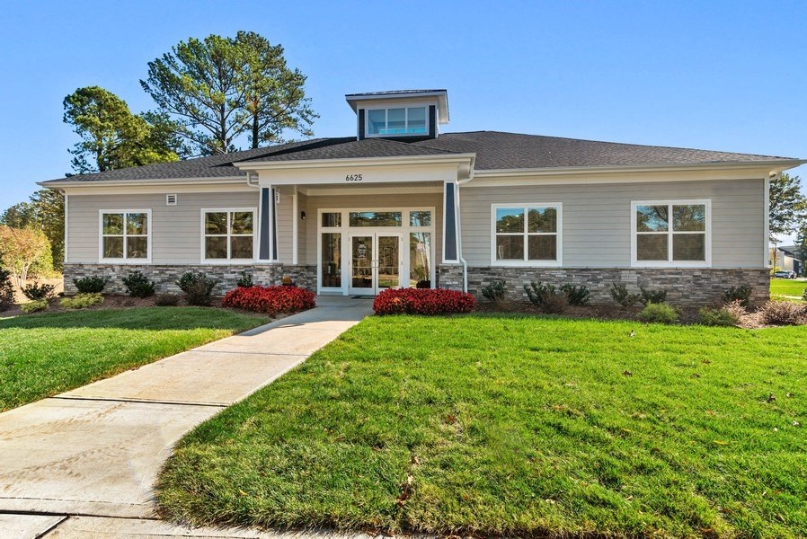 Building exterior and landscaping