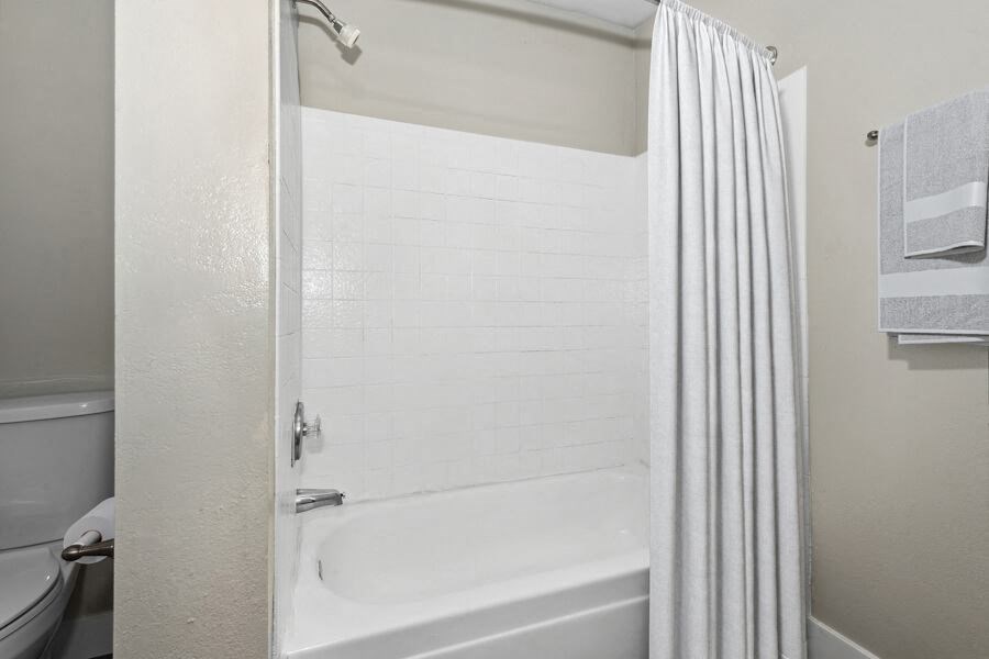 Model apartment bathroom at Villages at Metro Center, Phoenix, 85051