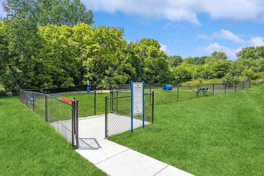 Community Dog Park with Agility Equipment at Elevate on Parkway Apartments, Burnsville, MN, 55337