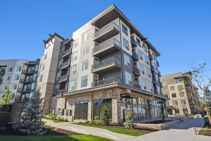 Apartment building exterior