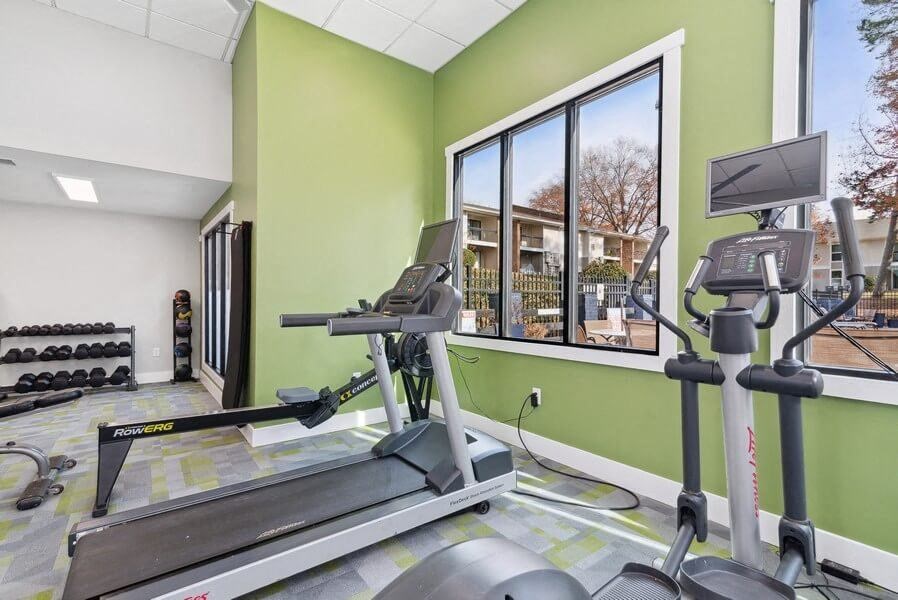 Treadmills in the fitness center
