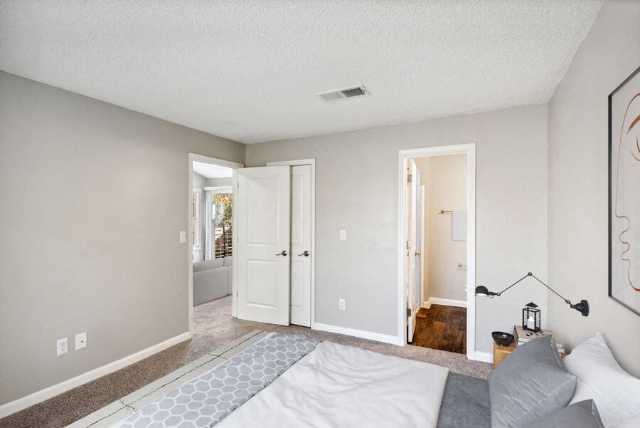 Model apartment bedroom