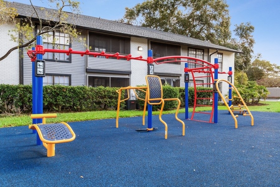 Playground with landscape surrounding