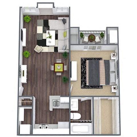 1-bedroom floor