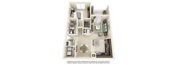 Sydney 1x1 floor plan