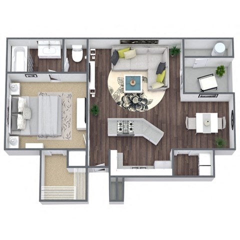 1x1 Gold Floor Plan