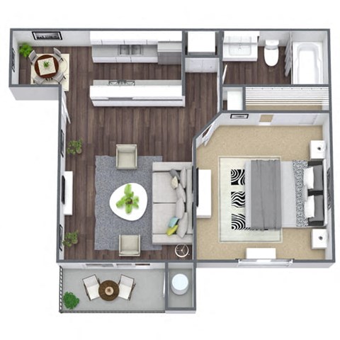 1x1 Floor Plan