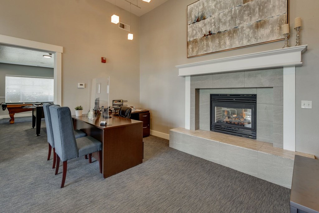 Community Leasing Office at Landings at Morrison Apartments located in Gresham, OR.
