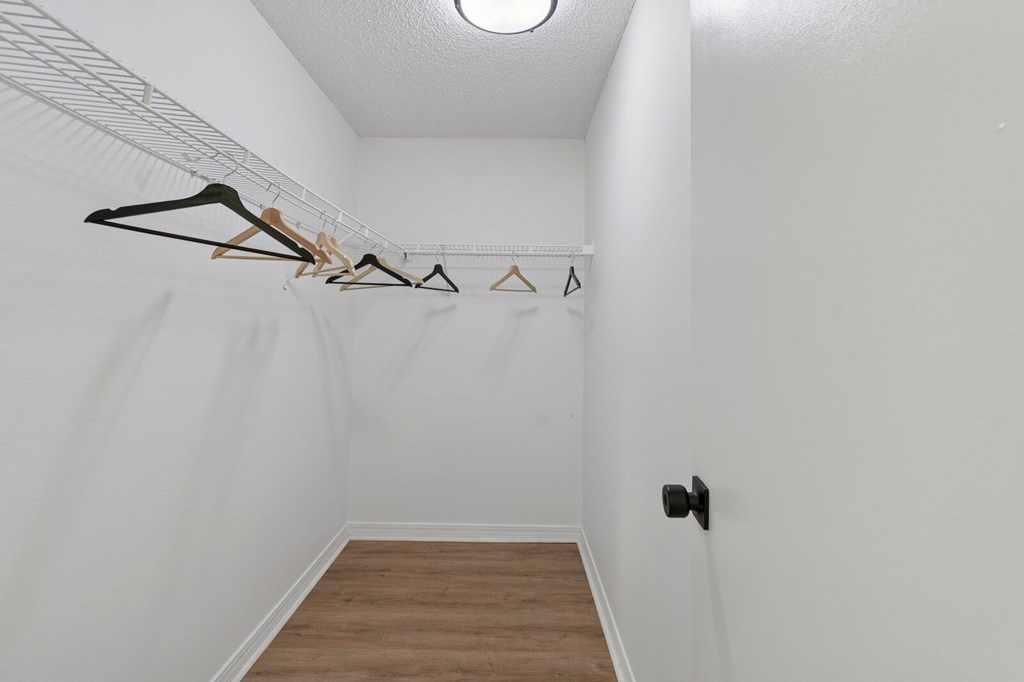 Model closet at Northlake Apartments in Jacksonville, FL