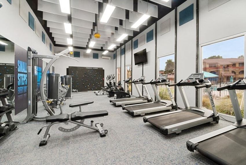 Fitness center with treadmills - Photo Gallery
