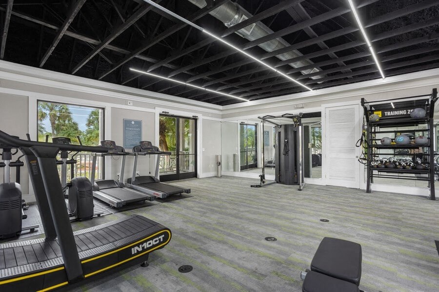 Fitness Center with treadmills