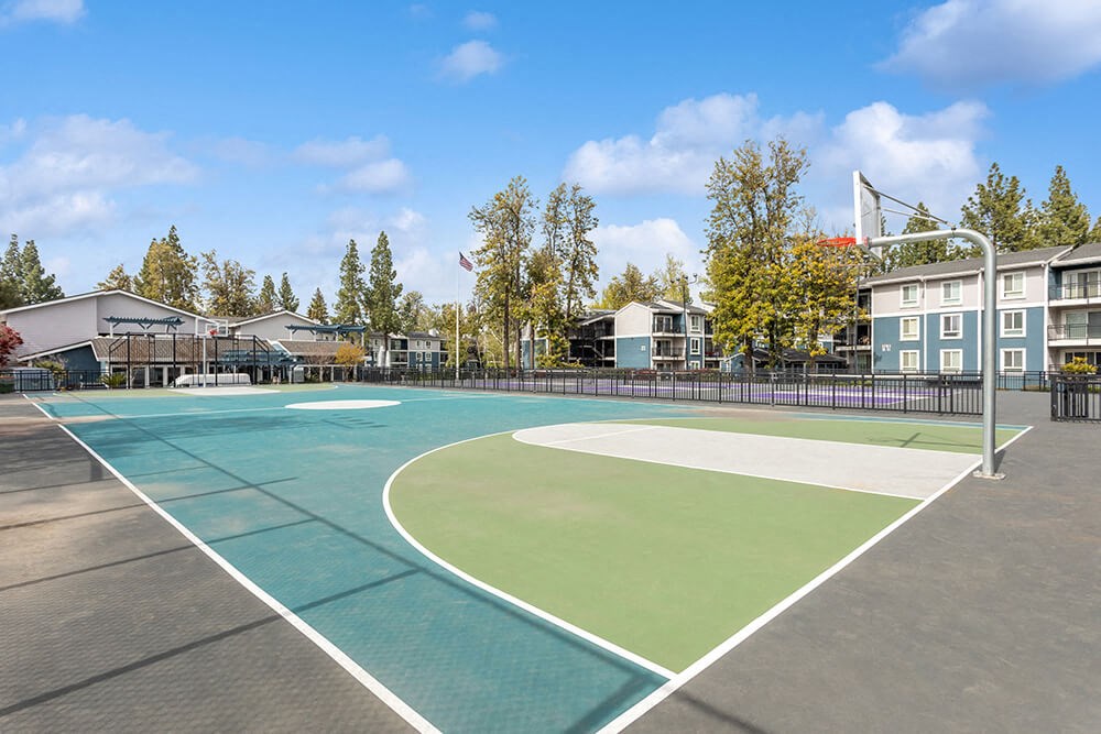 Community Sports Court at Fountains at Point West Apartments in Sacramento, CA.