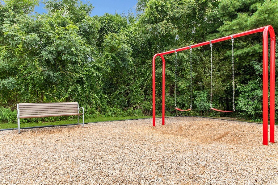 Community playgrounds  at Stone Ends apartments in Stoughton, MA