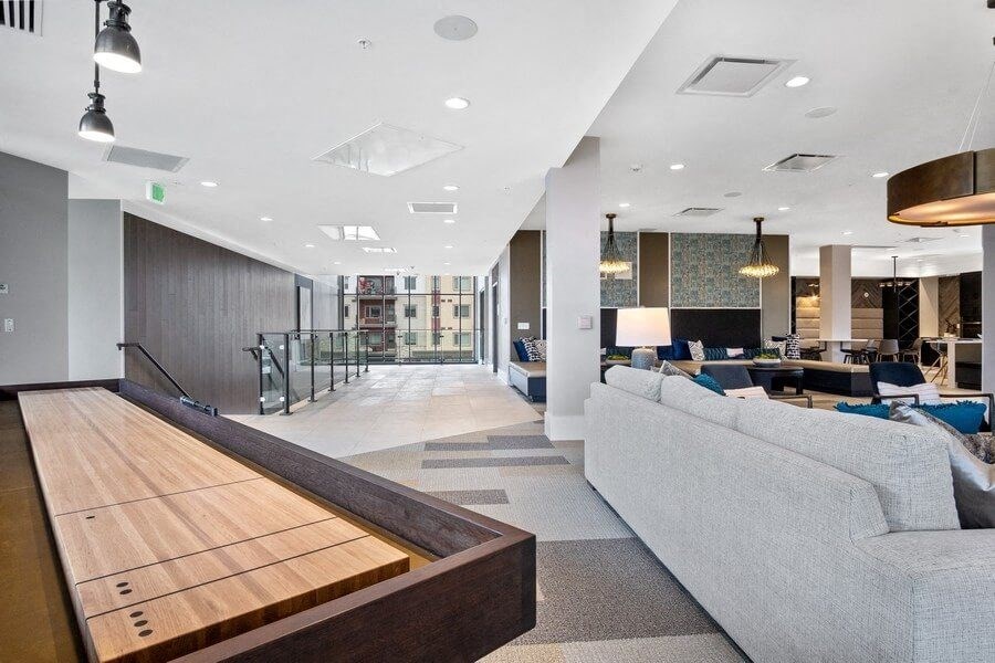 Modern community lounge space