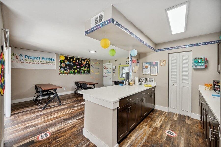 Clubhouse kitchen area