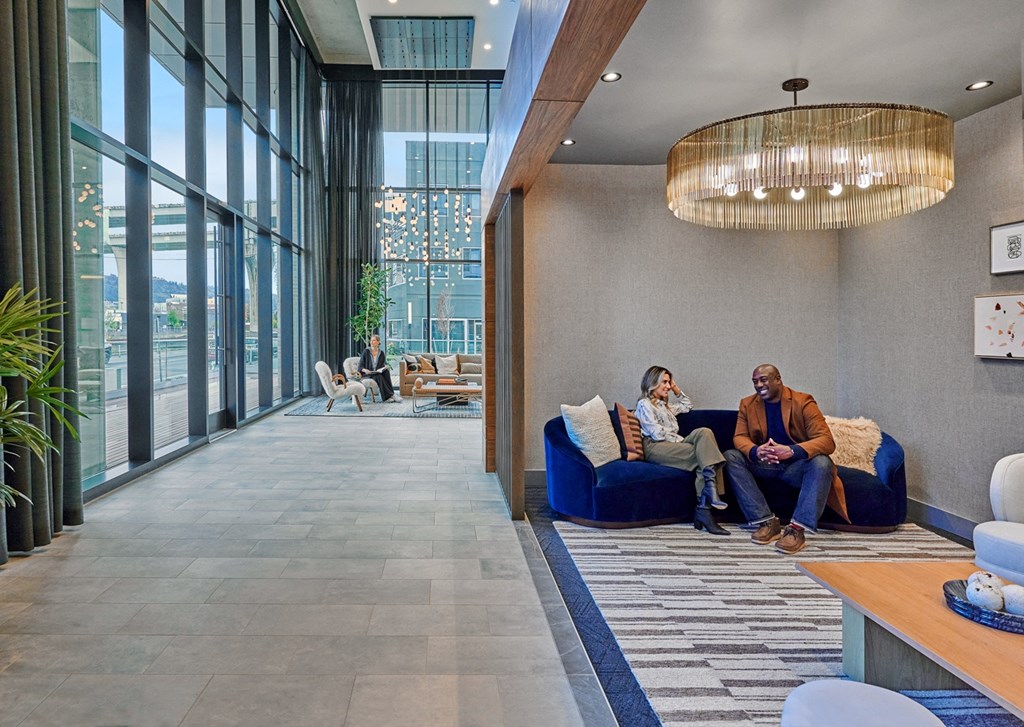 Open spaces to gather in The Sutton lobby