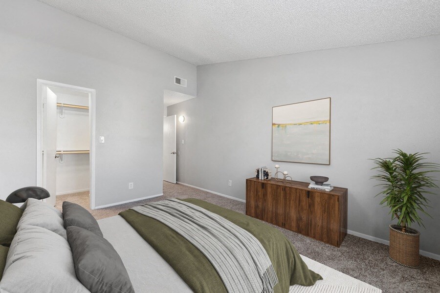 Model apartment bedroom at Verona Park, Mesa, 85210