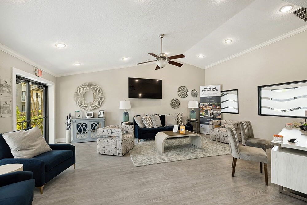 Leasing office interior