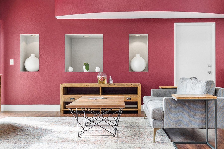 Community Clubhouse with Lounge Furniture at Meritage Apartments in Vallejo, CA.