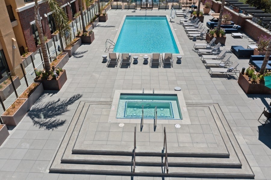 Pool and spa area
