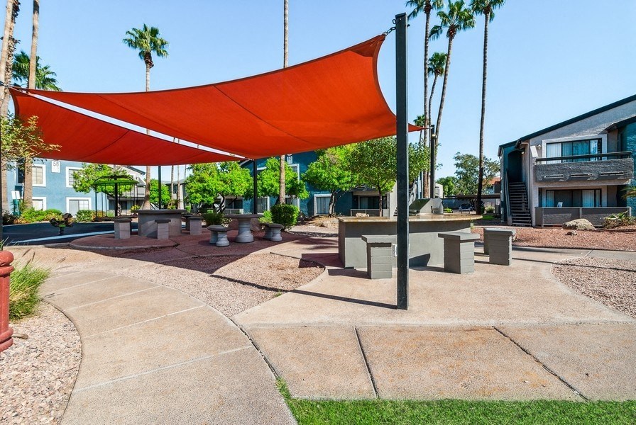 Covered outdoor community space