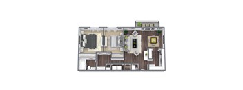 2BD(A) Floor Plan