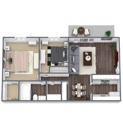 2x2 Floor Plan