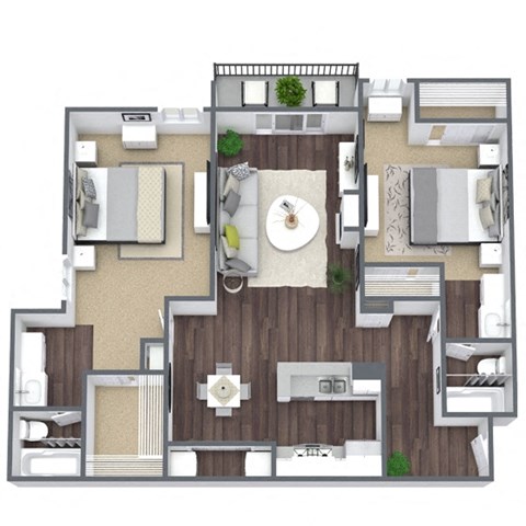 2x2 floor plan