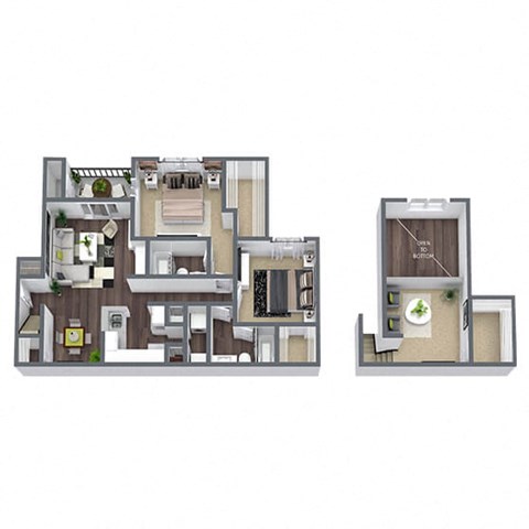 2-bedroom floor plan