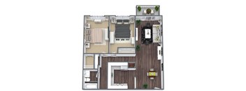 2-bedroom floor plan