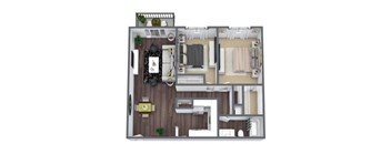 Bolton 2-bedroom floor plan