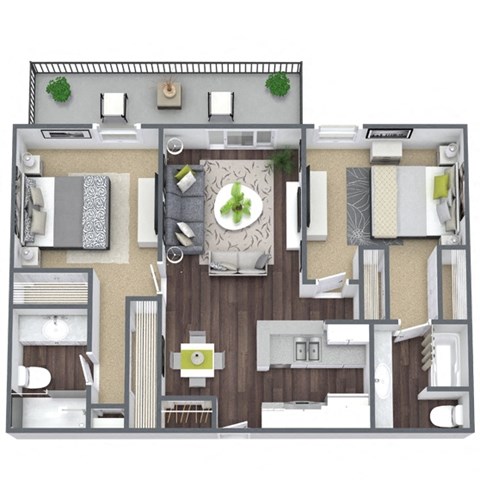 2x2A floor plan