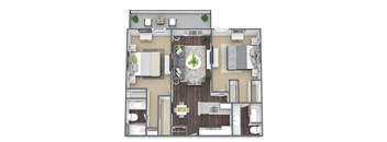 2x2C floor plan